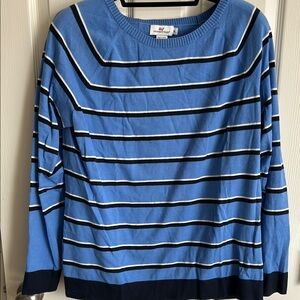 Women’s Vineyard Vines Blue Striped Sweater